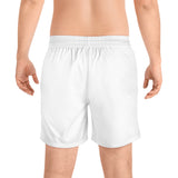 Men's Mid-Length Swim Shorts - "I Get Money" Tropical Vibe - Perfect for Beach Days